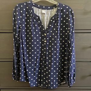 Old Navy polka dot blouse. Size S.